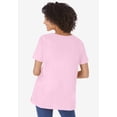 thumbnail image 2 of Woman Within Plus Size Perfect Short-Sleeve Keyhole Tee, 2 of 6