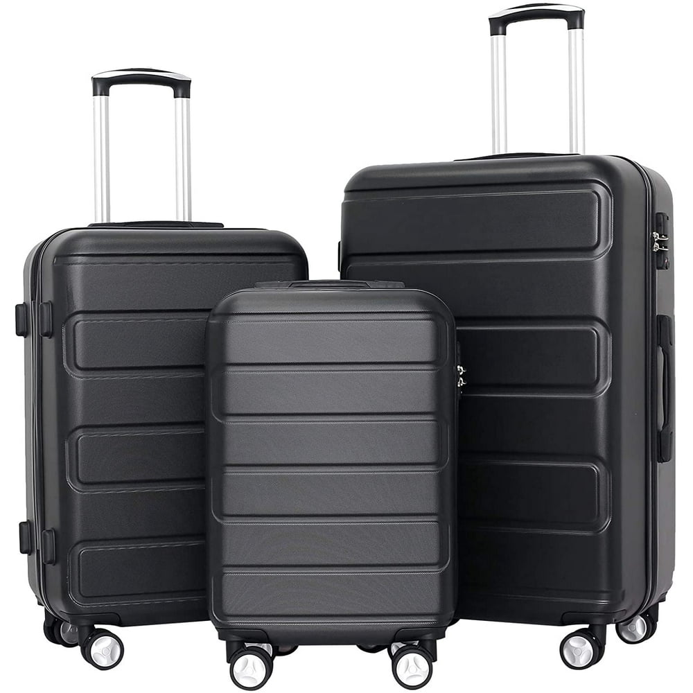 Ceilo - Ceilo Travel 3 Pieces ABS Luggage Sets with TSA Lock ...