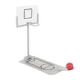 thumbnail image 1 of Basketball Machine Miniature Office Desktop Ornament Portable Decoration Basketball Hoop Toy Board Game for Basketball Lovers, Sliver, 1 of 9