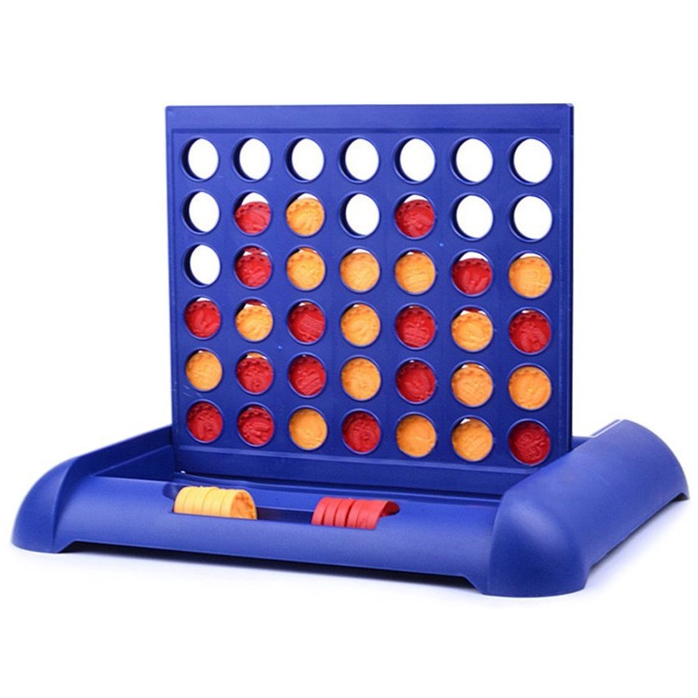 Microice Connect 4 in A Row Game, Portable Board Games for Family Kids