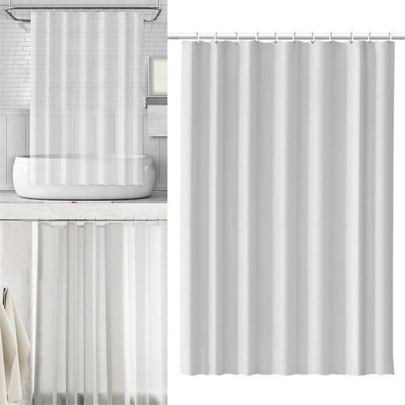 1*Shower Curtain Clearance! Modern Plain Color Peva Shower Curtain Hotel Bathroom Curtain Door Curtain Partition