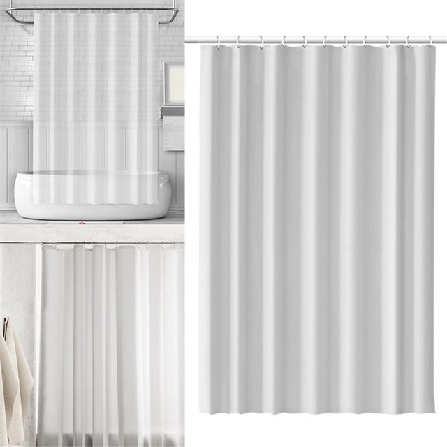 Mashaouyo Rideau de Douche Moderne Couleur Unie PEVA Hôtel Salle de Bain Rideau Porte Rideau Partition