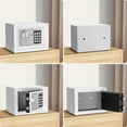 thumbnail image 5 of TNTANTS Electronic Digital Safe Box, 0.25 Cubic Feet Home Security Box for Office Hotel Business, Lock Box with Key Keypad for Cash Jewelry White, 5 of 10