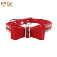 thumbnail image 1 of Colliers Réglables en Cristal pour Animaux de Compagnie avec Nœud Papillon pour Chiens, 1 of 9