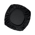 thumbnail image 4 of Removable Computer Chair Slipcovers Swivel Chair Seat Covers Comfortable Stretch Black, 4 of 9