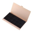 thumbnail image 1 of Miangastore 1pc Aluminum SIM Card Holder Phone Number Storage Organizer with Needle for Home or Shop Golden, 1 of 8