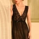 thumbnail image 5 of Camisón largo de malla para mujer, vestido de dormir con perspectiva larga, camisón largo para mujer, 5 of 6