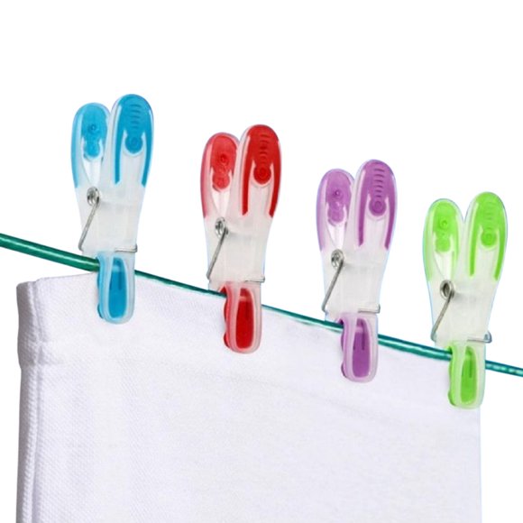 SupaHome Soft Grip Plastic Clothes Pegs (Pack of 20)