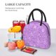 thumbnail image 5 of Easygdp Lilac Glittering Bolsa de Almuerzo Insulada Grande, Forro de Aluminio, Diseño Espacioso, a Prueba de Fugas, Ideal para Trabajo, Picnics, Viajes y Actividades al Aire Libre, 5 of 6
