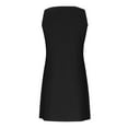 thumbnail image 6 of SMihono Summer Dresses for Women 2025 Sleeveless Vacation Dress Loose Fit Flowy Dress Casual Beach Dresses Crewneck Sundress Black L, 6 of 8