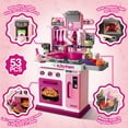thumbnail image 6 of Hot Bee 34 inch Play Kitchen Toy Sets for Girls, Cooking Stove, Play Sink, Oven w/ Realistic Lights&Sounds, Birthday Christmas Toys Gift for Toddlers Girls Boys 3 4 5 6+, 6 of 9