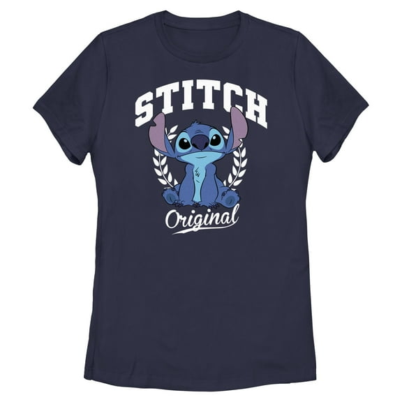 Womens Lilo & Stitch Original Collegiate Stitch T Shirt