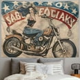 thumbnail image 2 of Orinice  Vintage Girl on Motorcycle Wall Hanging Tapestries 80x60 Inch Tapestry for Bedroom Living Room Dinning Room Dorm Aesthetic Wall Decor 40x60inch, 2 of 6