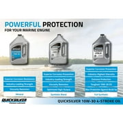 Quicksilver 10W-30 4-Stroke Marine Engine Oil, 1 Gallon