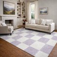 thumbnail image 6 of Addison Rugs Mayfield Premium Machine Washable Transitional Geometric Lavender Rectangle Rug, 3' x 5', 6 of 6