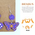 thumbnail image 5 of 25pcs Polymer Clay Mold Tray Clay Earring Cutter Clay Jewelry Making Mold DIY Earring Making Mold, 5 of 5