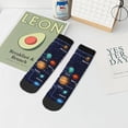 thumbnail image 7 of Pofeuu Solar System Print 30cm Socks, Adult Running Hiking Socks for Youth and Adult, 7 of 7