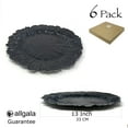 thumbnail image 2 of Allgala 13-Inch -Pack Heavy Quality Round Charger Plates-Reef Black-HD80334, 2 of 4