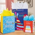 thumbnail image 2 of Birthday Gift Bag with Handle and Tissue Paper, 12 Pcs Gift Bags Assorted Sizes and Designs, Large, Medium, Small Size Birthday Gift Bag for Boys, Girls, 13”, 9” ), 2 of 4