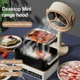 thumbnail image 3 of 1 Set Mini Range Hood Compact Portable Cooker Hood Rechargeable Desktop Extractor Hood for Home Camping, 3 of 7