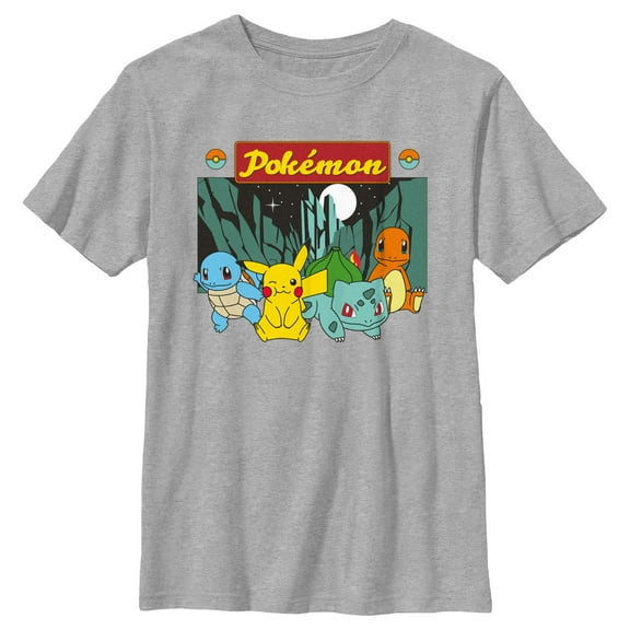 Boy's Pokemon Starters Portrait  Graphic T-Shirt