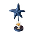 thumbnail image 4 of Figura decorativa de estrella de mar de madera, colección de figuras de estrella de mar, adorno de mesa para dormitorio Azul, 4 of 9