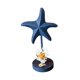 thumbnail image 4 of Decoración de estrella de mar de madera Figura de estrella de mar Arte Artesanía Adorno náutico de escritorio para Azul, 4 of 9