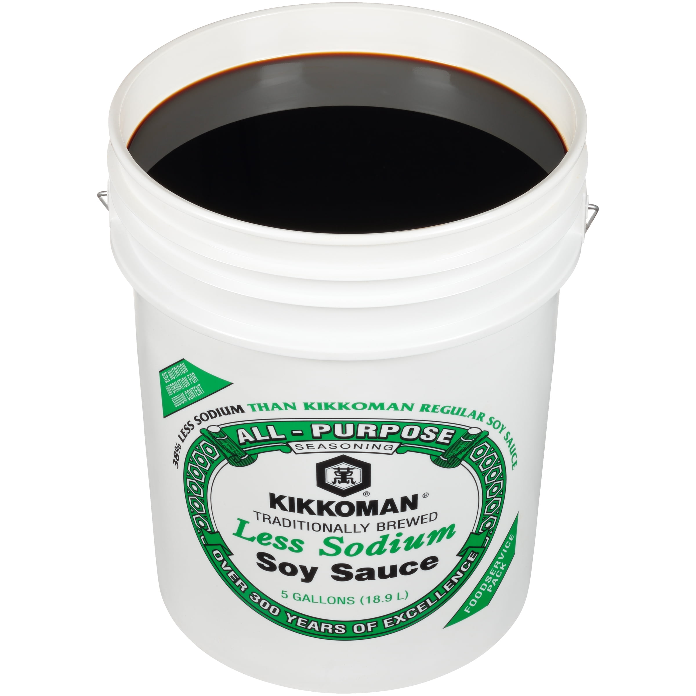 Kikkoman Less Sodium Soy Sauce, 5 Gal - Case of 1