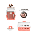 thumbnail image 4 of Jaula Transportadora Mascotas Rectangular Lab.G Rosa Blanco, 4 of 5
