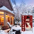 thumbnail image 6 of Welcome Christmas Garden Flag Double Sided Snowman with Buffalo Plaid Scarf Garden Flag, Winter Christmas Rustic Yard Outdoor Decoration 12.5 x 18 Inch, 6 of 6