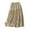 Khaki, variant on yillto Women's Long Skirts Spring Summer Elastic Waist Pleated Tiered Flowy Ruffle Hem Maxi Skirt