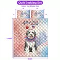 thumbnail image 5 of 4th of July Old English Sheepdog Celebrates Independence Day Quilt Bedding Set Dog Lover 1 Blanket Bed Cover 2 Pillowcases - 12010, 5 of 5