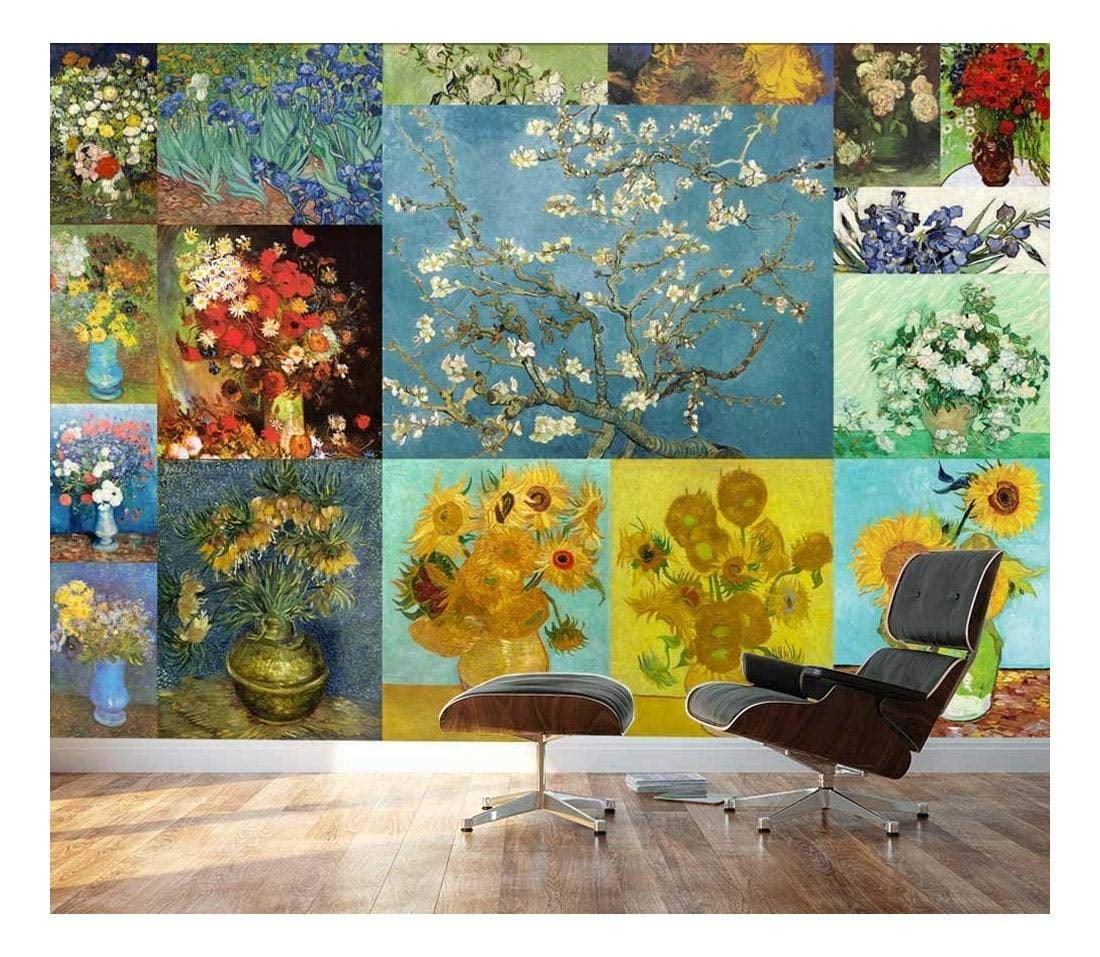 Wall26 Famous Paintings by Vincent Van Gogh Collage Peel & Stick Wallpaper,  66x96 inches 