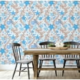 thumbnail image 4 of S4Sassy Peel and Stick Wall Covering, Playful Starfish & Shells Removable Wall Wrap - Textured Blue Walls Makeover Mural for Bathroom, Laundry Room, Closet - Self-Adhesive Wallpaper Vinyl -25"x120", 4 of 8