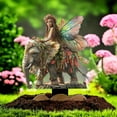 thumbnail image 6 of Bohemian Fairy Flower Pot Decor - Garden Stakes Acrylic 2D Flower Pot Stake Garden Ground Insert, Planter Pots Decor, Fairy Garden Accessories for Home or Garden, 6 of 8