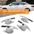 thumbnail image 4 of 4 Uds manija de puerta cubierta de mano embellecedor chapado en plata ABS apto para Nissan Sylphy Sentra 2020, 4 of 5