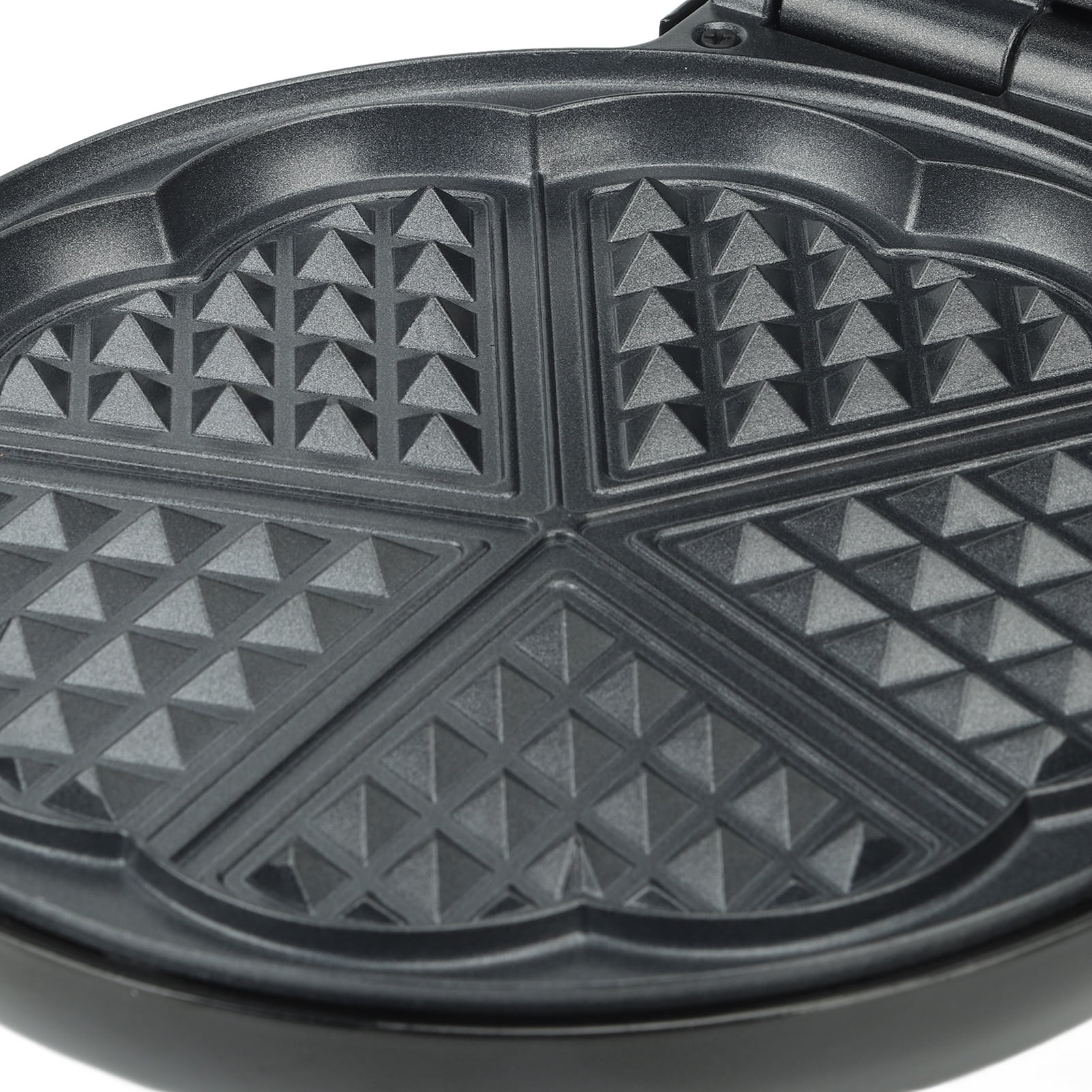 BIMZUC 3-in-1 Multifunctional Electric Waffle Maker Machine, Food Grade Safe Round Belgian Waffle Baker with Temperature Control, Cool Touch Handle EU Plug 220V (Classic Silver, 10.6 inches / 27 cm)