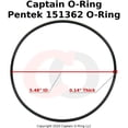 thumbnail image 3 of Captain O-Ring - Pentek 151362 Replacement Big Clear Water Filter Housing Buna-N O-Rings 3 Pack, 3 of 7