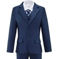 thumbnail image 5 of Boys Suit Slim Fit 5 Piece for Kids Toddler Suit Wedding Outfit for Teenage Boys Formal Tuxedo Set, 5 of 11