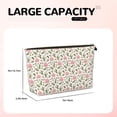 thumbnail image 4 of Picia Rose Flowers Printed Leather Travel Toiletry Bag,Cosmetic Organizer, Makeup Travel Bag, Durable Travel Pouch, Compact Toiletry Bag, Travel Accessories, 4 of 6
