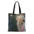 thumbnail image 1 of LADDKE Canvas Tote Bag Skull Death and Life Gustav Klimt Reaper Expressionist Expressionism Reusable Handbag Shoulder Grocery Shopping Bags, 1 of 1