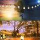 thumbnail image 5 of Cadena de luces solares para exteriores, blanco cálido, 50 LED, 7 m, resistente al agua, 8 modos de iluminación, para interior y exterior, para jardín, patio, casa, fiesta, boda, festival, 5 of 5