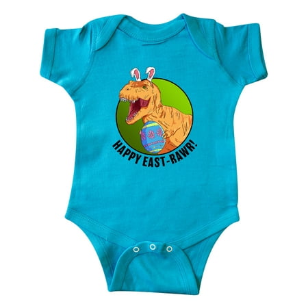 

Inktastic Happy East Rawr with Tyrannosaurus in Bunny Ears Gift Baby Boy or Baby Girl Bodysuit