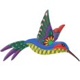 thumbnail image 1 of Colorful Yellow Metal Hummingbird Wall Decor Iron Hanging Sculpture for Home Garden Decor 12.5"x8.5, 1 of 4