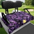 thumbnail image 4 of XYZCANDO Halloween Bat Tie Dye Golf Cart Seat Cover - 2-Seat Non-Slip Terry Cloth Cover with 4 Pockets for Golf Cart Accessory, 4 of 8