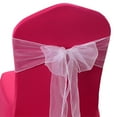 thumbnail image 1 of 20 piezas de Organza para silla, lazo decorativo, lazos, fajas para recepción de boda, eventos, decoración de banquetes, 1 of 5