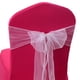 thumbnail image 1 of 20 piezas de Organza para silla, lazo decorativo, lazos, fajas para recepción de boda, eventos, decoración de banquetes, 1 of 5