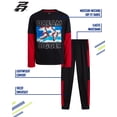thumbnail image 5 of Pro Athlete Boys Pants Set - 2 Piece Performance Graphic Tees and Tricot Jogger Sweatpants (8-16), 5 of 7