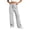 White, variant on Admvng Women's Wide Leg Pants Elastic Waist Comfy Vacation Trousers with Pockets