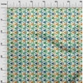 thumbnail image 3 of oneOone Rayon Green Fabric Geometric Fabric For Sewing Printed Craft Fabric By The Yard 56 Inch Wide, 3 of 4